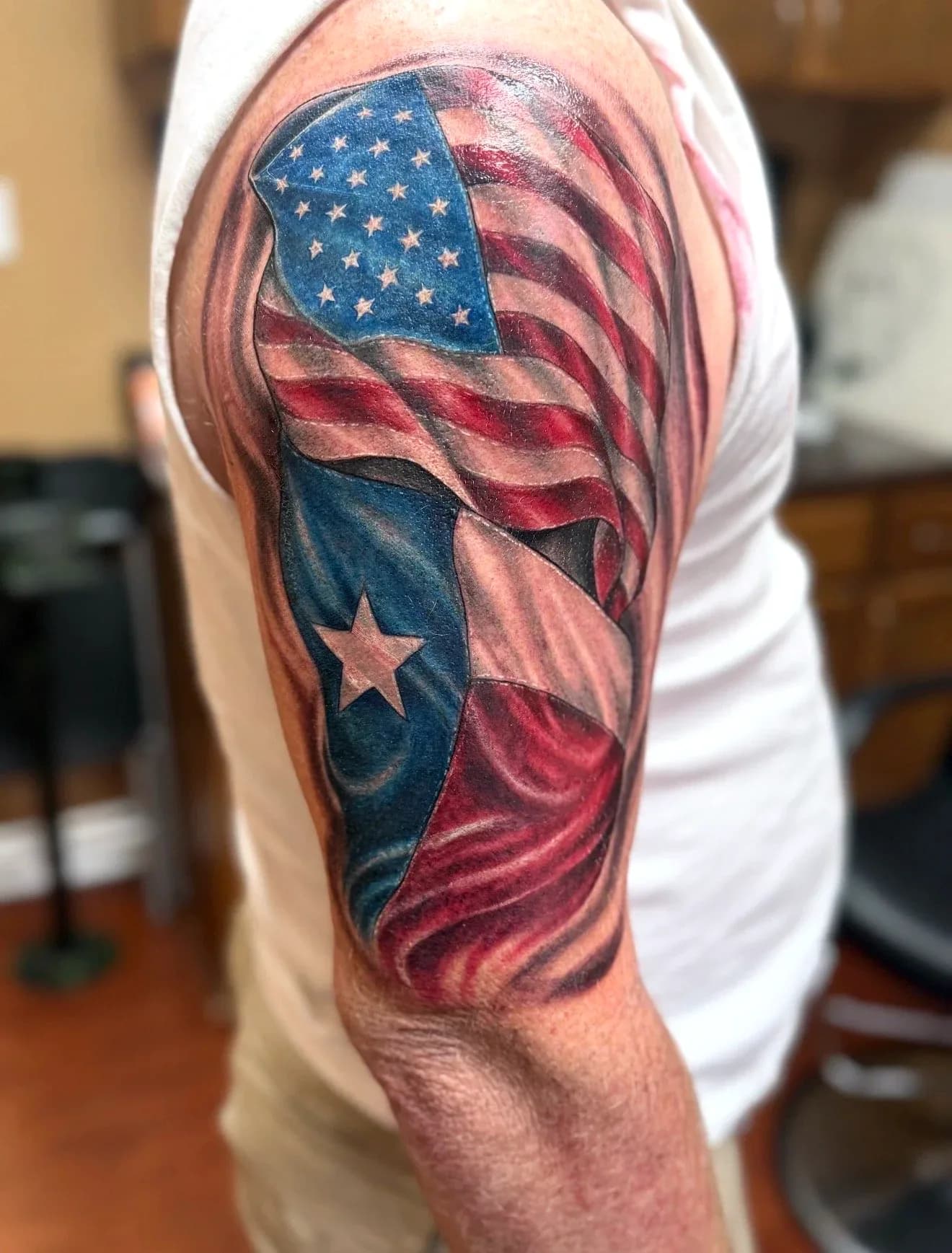 Johnny Redd tattoo work, piece 2